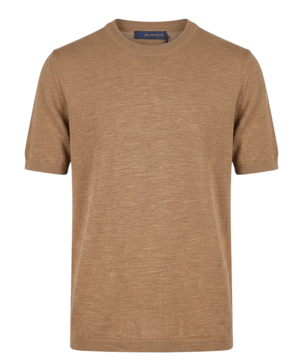 Men's T-Shirt by Jeordie's in Linen and Cotton Blend