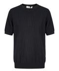 Men's Jeordie's Crew Neck T-Shirt in Seed Stitch
