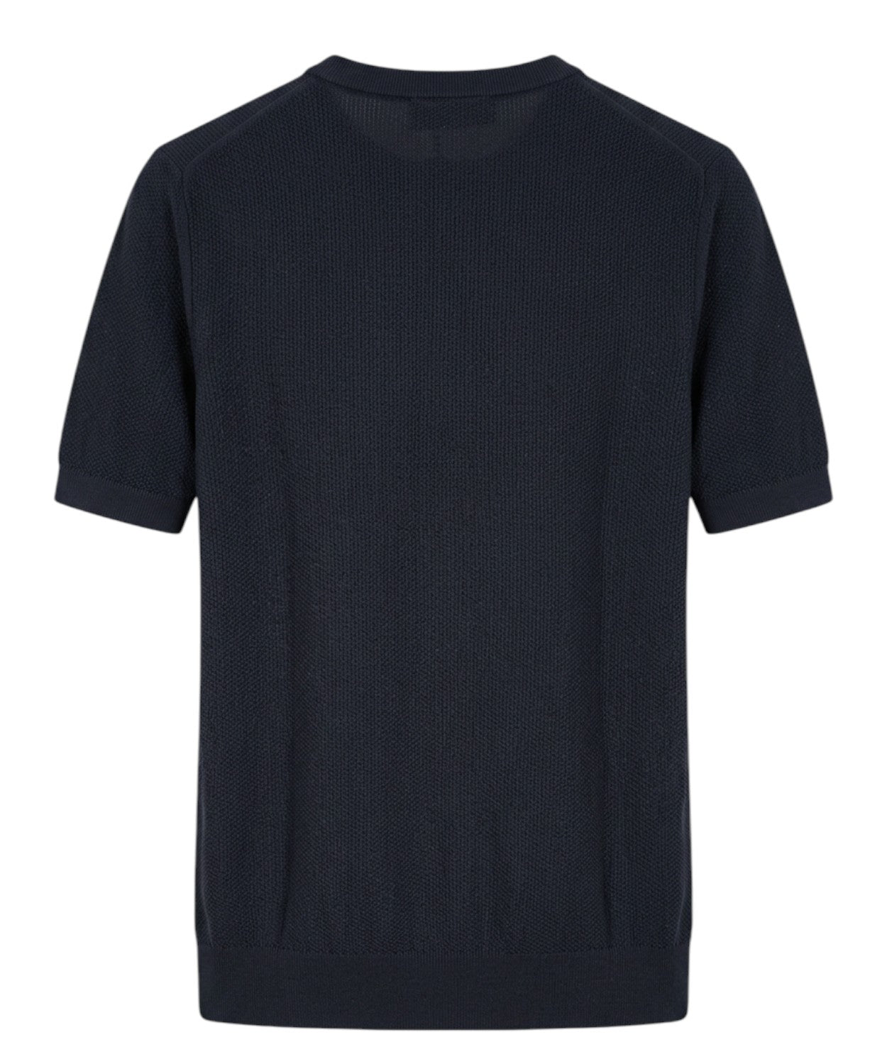 Men's Jeordie's Crew Neck T-Shirt in Seed Stitch