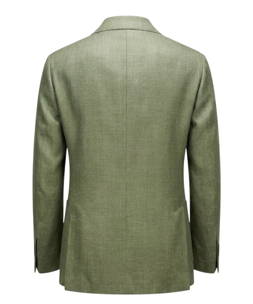 Sartitude Single-Breasted Jacket in Silk and Linen Blend