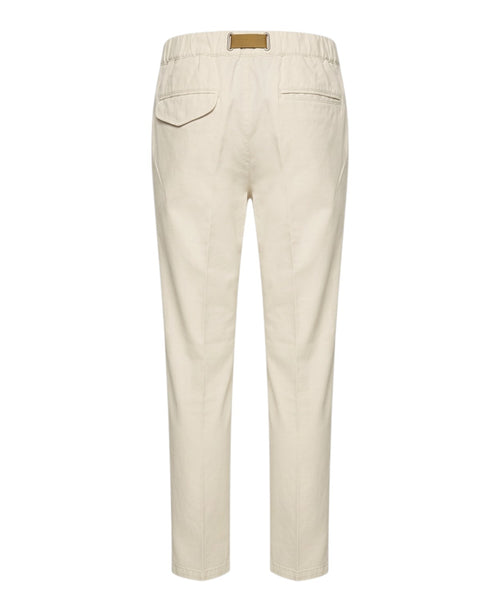 Pantaloni GREG Uomo White Sand con Elastico in Vita