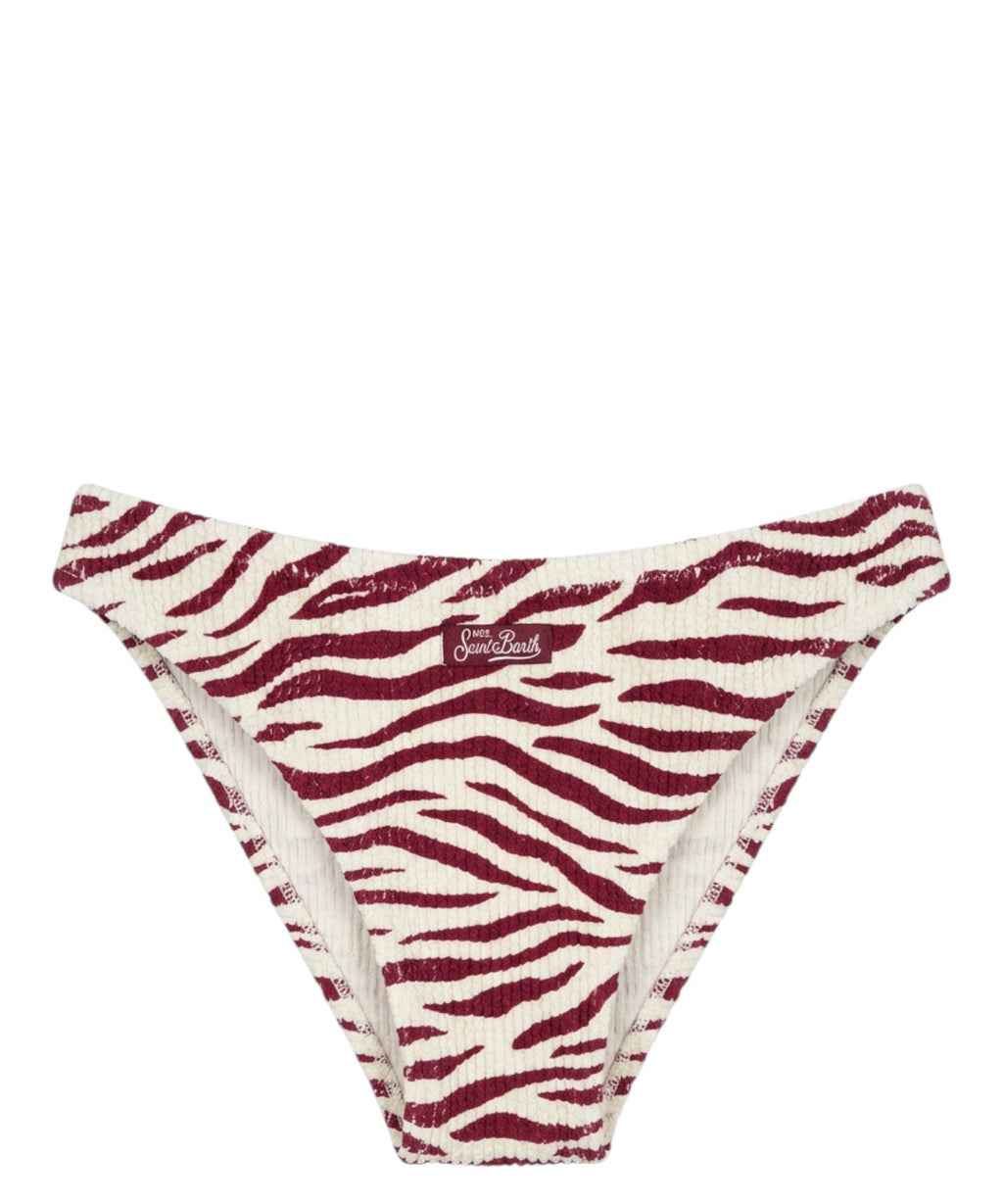 Dámské slipové bikini Elise crinkle zebra