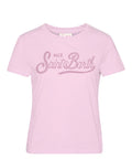 Dames T-shirt MC2 Saint Barth met logo van strass