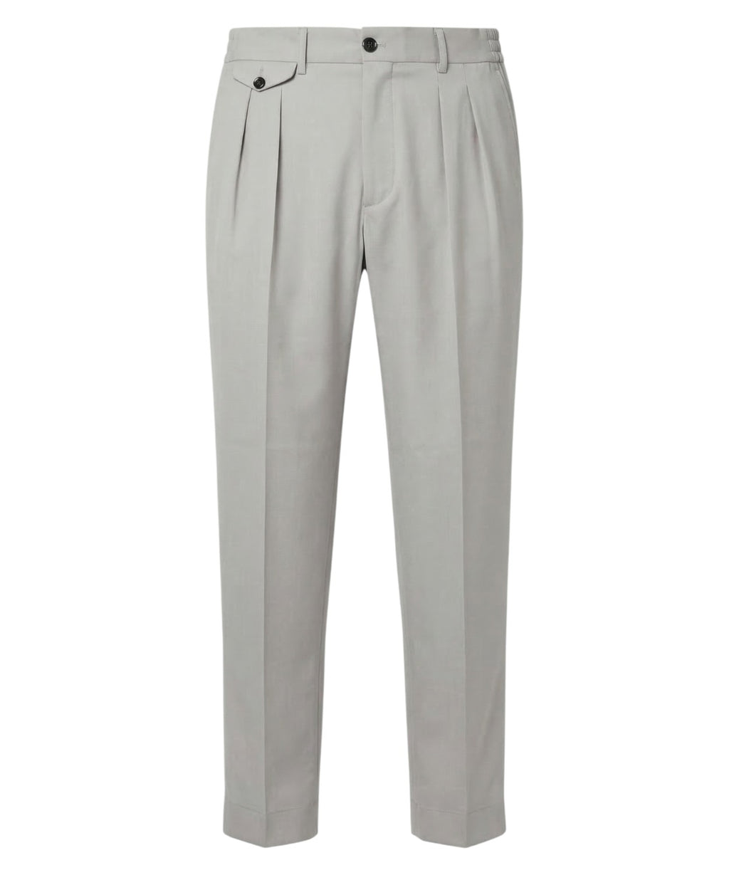 Men's Grey Double Pleat Be Able Sammy Trousers