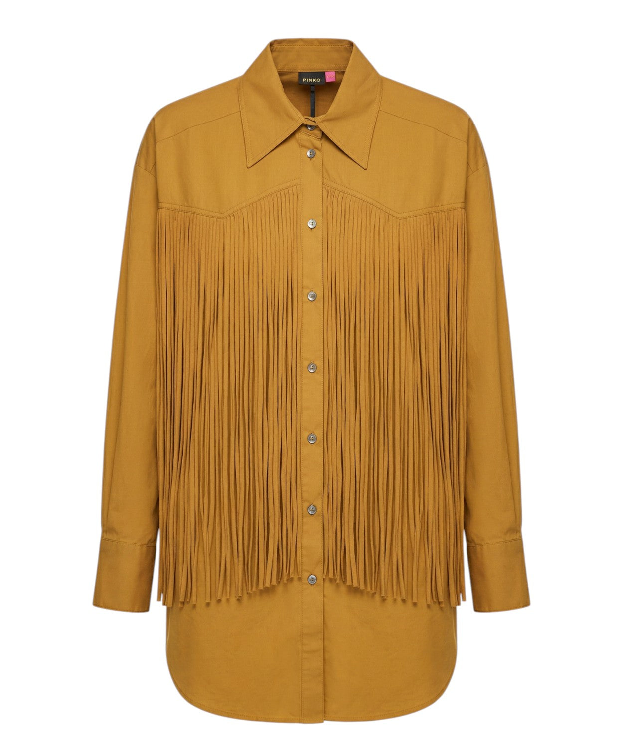 Abito Pinko Alife in Cotone con Frange