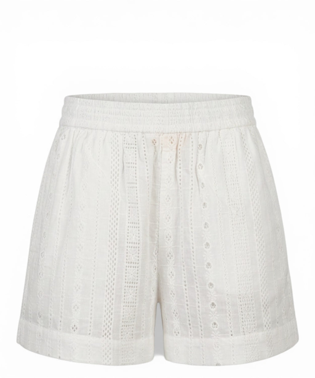 MC2 Saint Barth women's shorts in sangallo lace