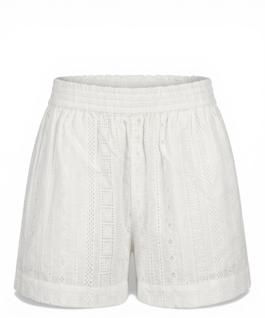 MC2 Saint Barth women's shorts in sangallo lace