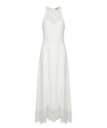 Vestido largo sin mangas Twinset con inserciones de encaje
