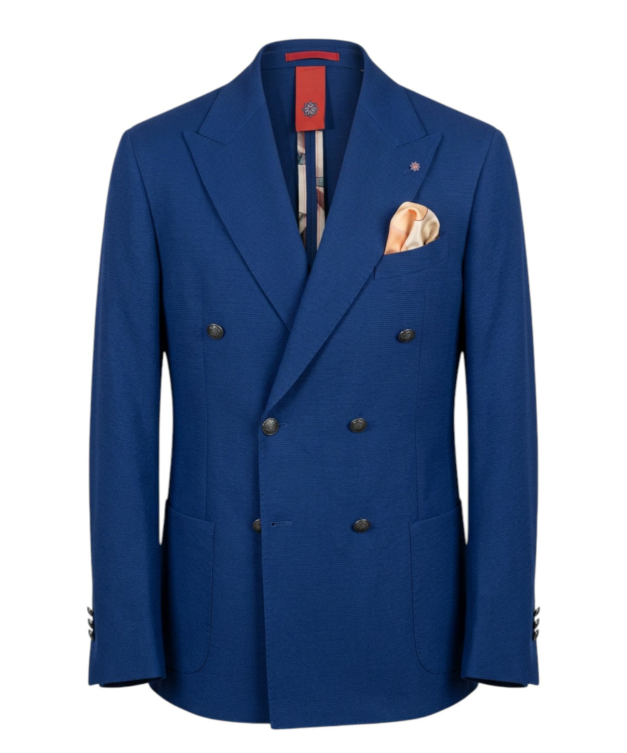 Męska marynarka Bharnaba Gunkan dwurzędowa stretch