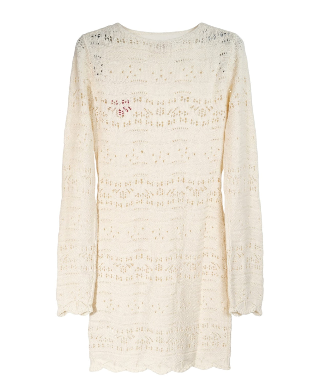 MC2 Saint Barth Ilany women's eyelet dress with buttons