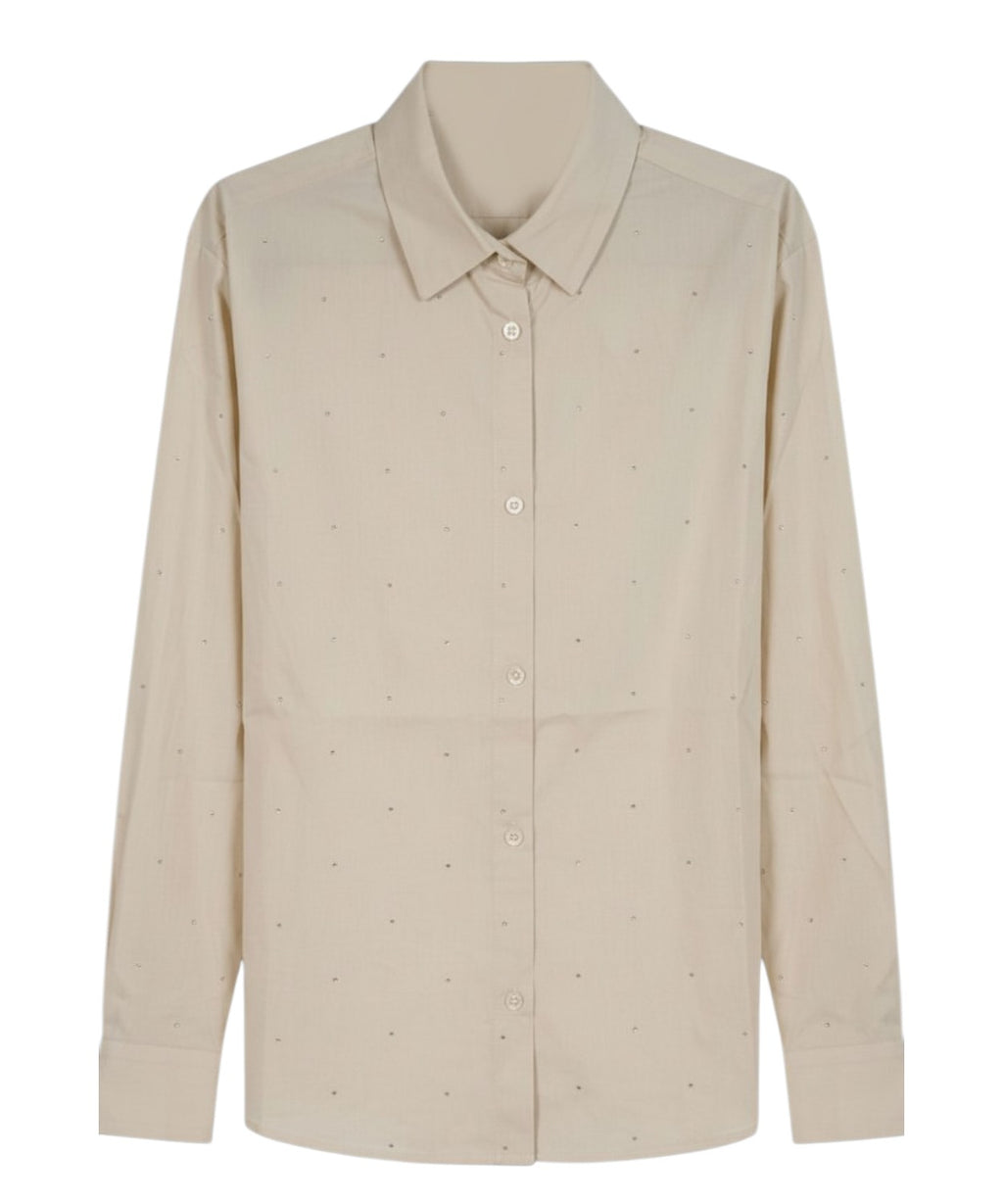 Women's rhinestone shirt Meredith Mc2 Saint Barth