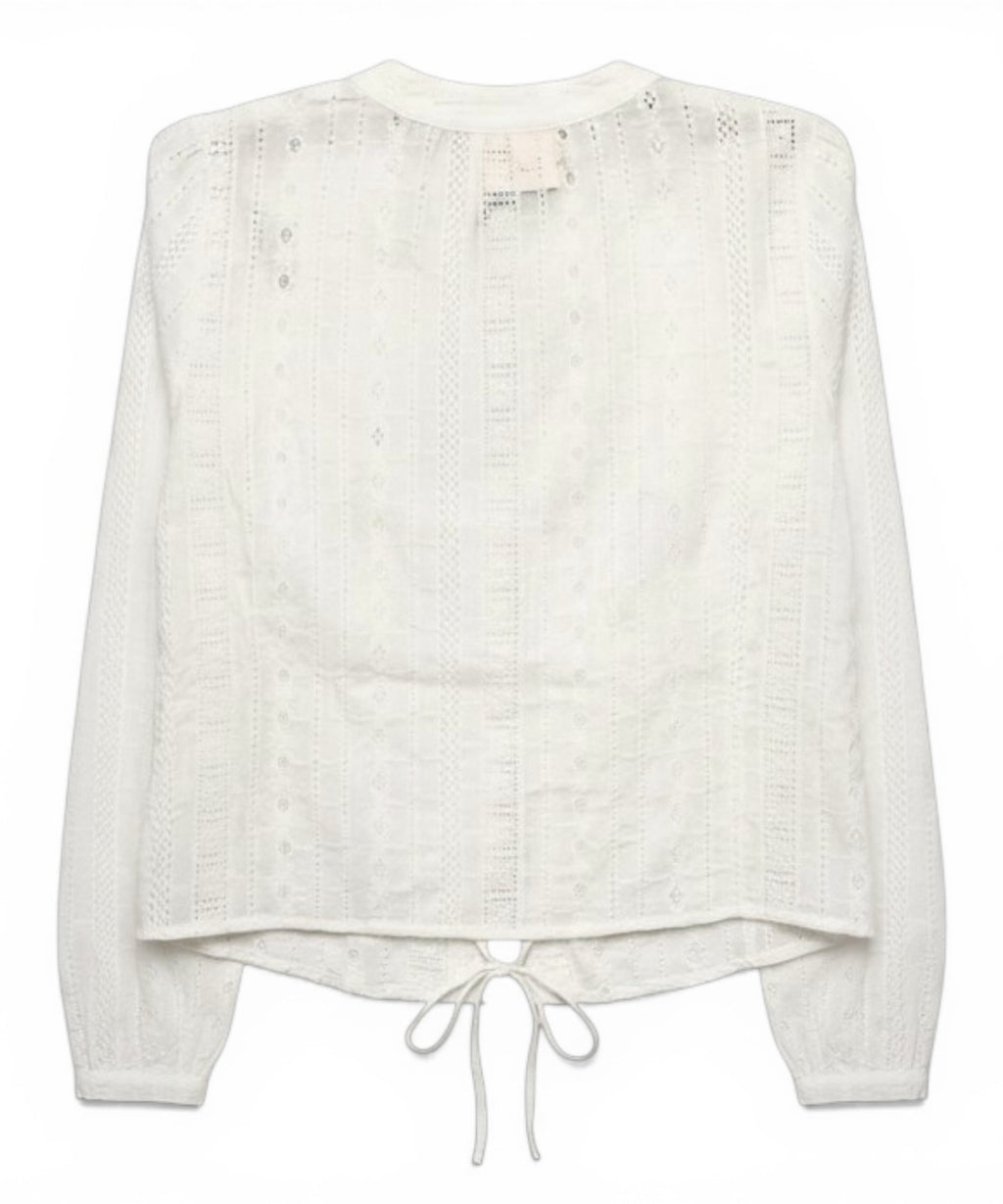 MC2 Saint Barth blouse in sangallo lace with ties