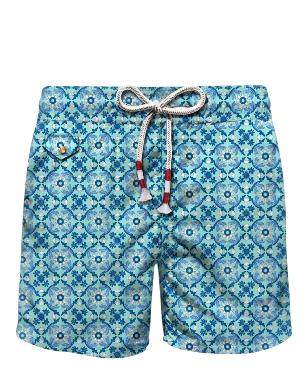 Men's boxer swim trunks MC2 Saint Barth with print