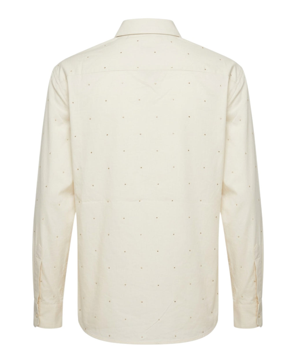 Women's rhinestone shirt Meredith Mc2 Saint Barth