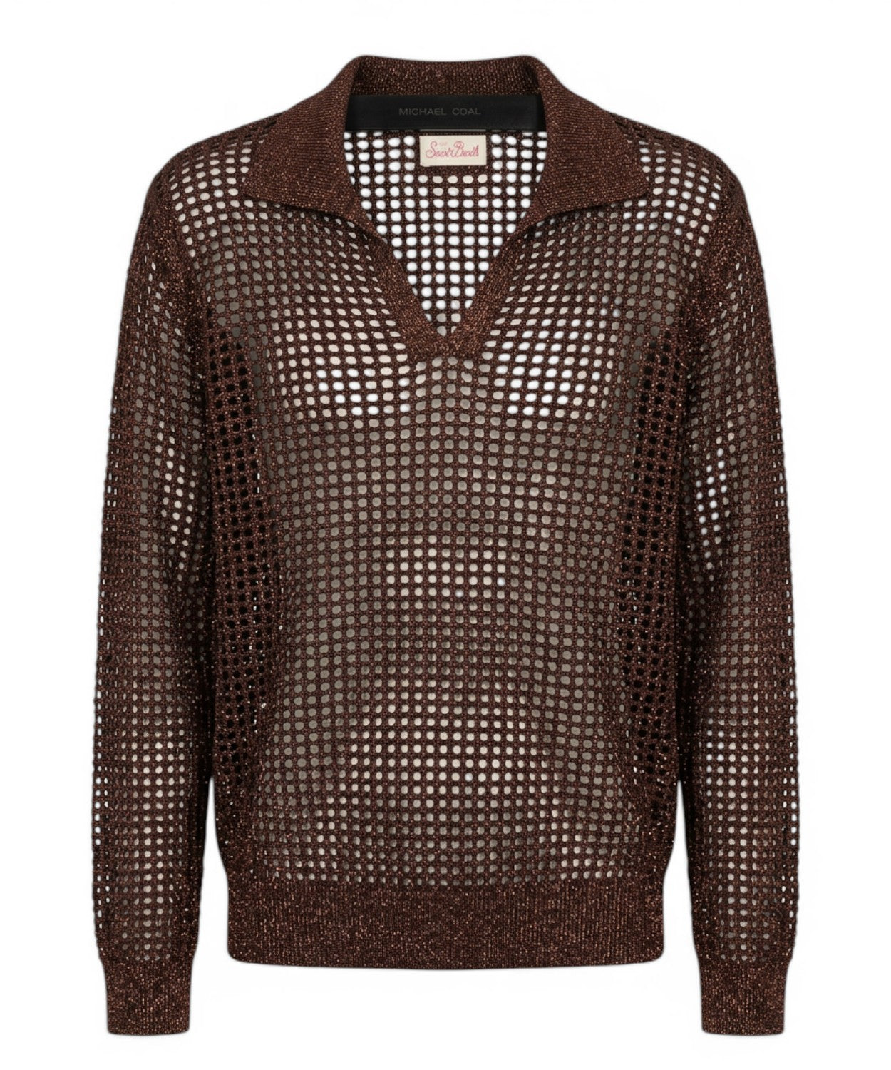 Women's openwork lurex sweater by MC2 Saint Barth