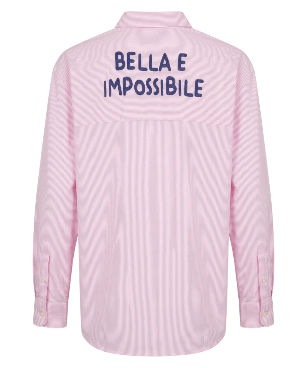 Brigitte Poplin Shirt with Bella e Impossibile Embroidery