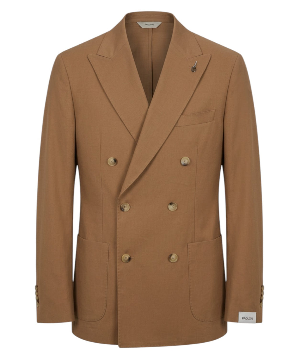 Paoloni Double-Breasted Virgin Wool Jacket