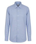 Men's Ingram light blue stretch shirt with micro-pattern