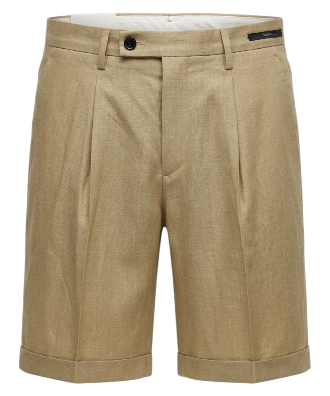 Men's Harry Bermuda shorts in 100% linen with pleats