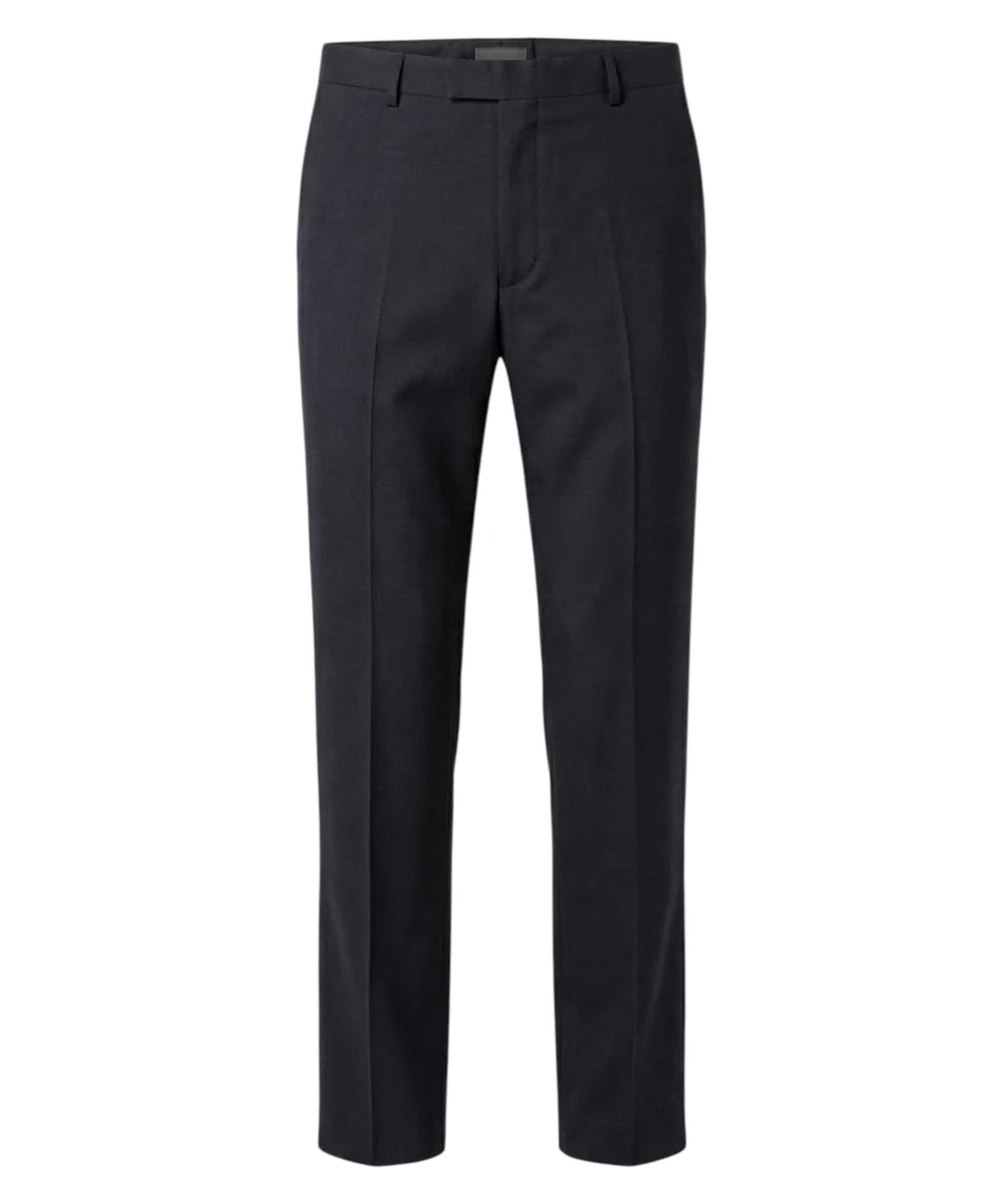 Men's Three-Piece Blue Suit with Elegant Waistcoat