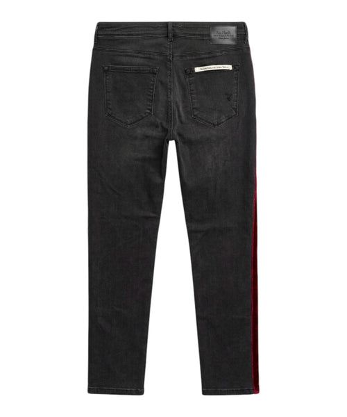 Women's Rehash jeans in stretch denim with side stripe