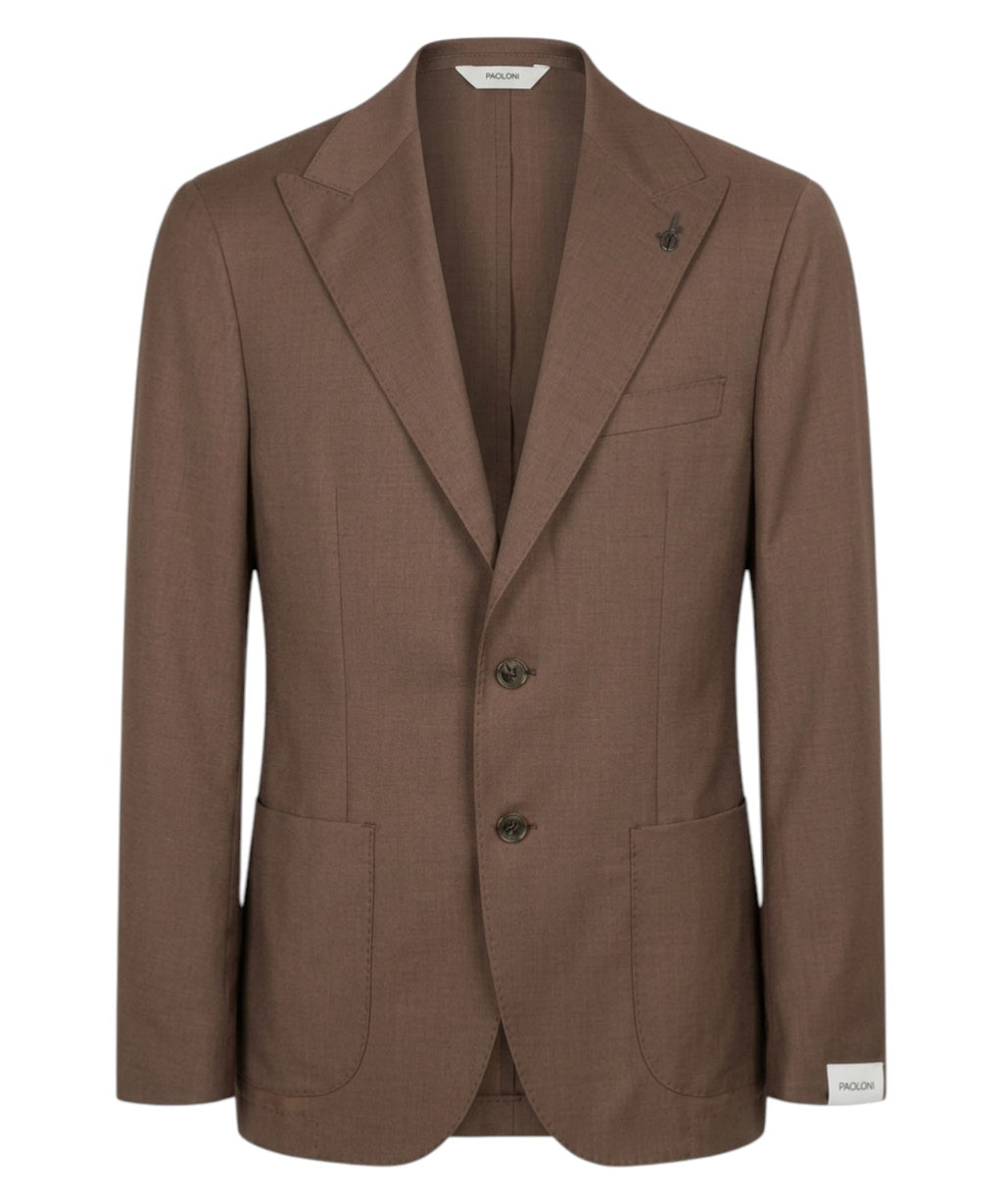 Paoloni Unlined Stretch Wool Fresco Jacket