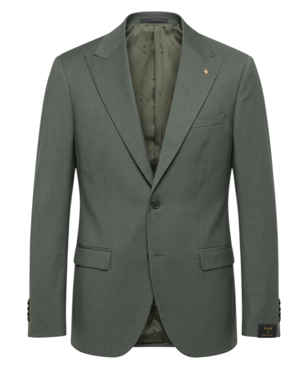 Abito Uomo Manuel Ritz Verde in Lana Stretch