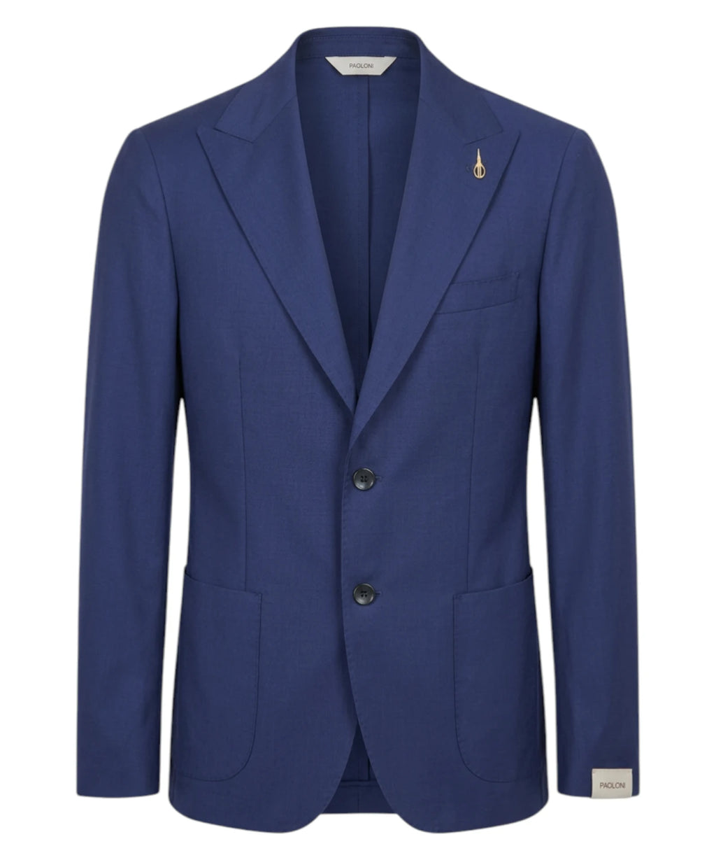 Paoloni Unlined Stretch Wool Fresco Jacket