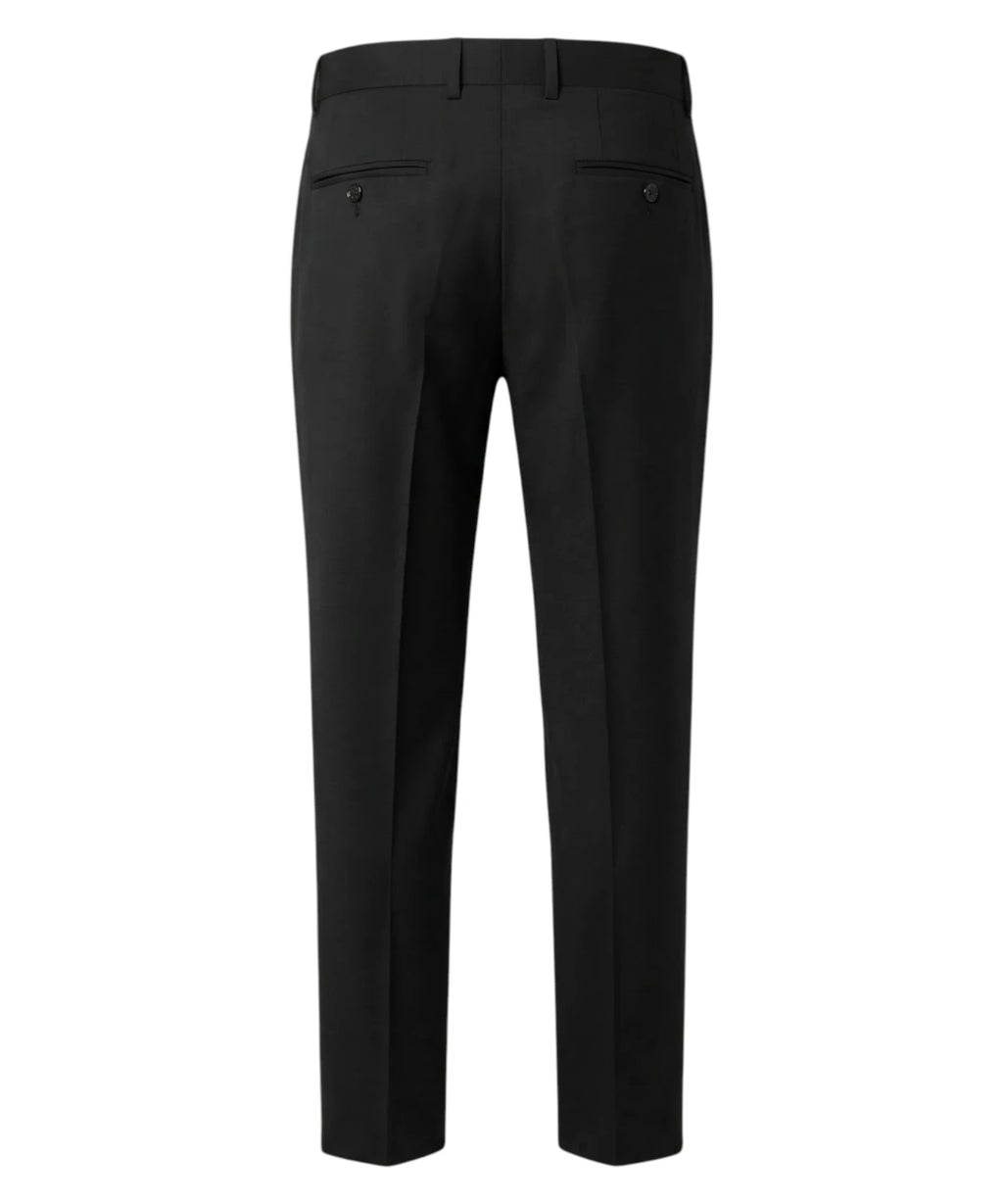 Men's Black Stretch Wool Shawl Collar Tuxedo