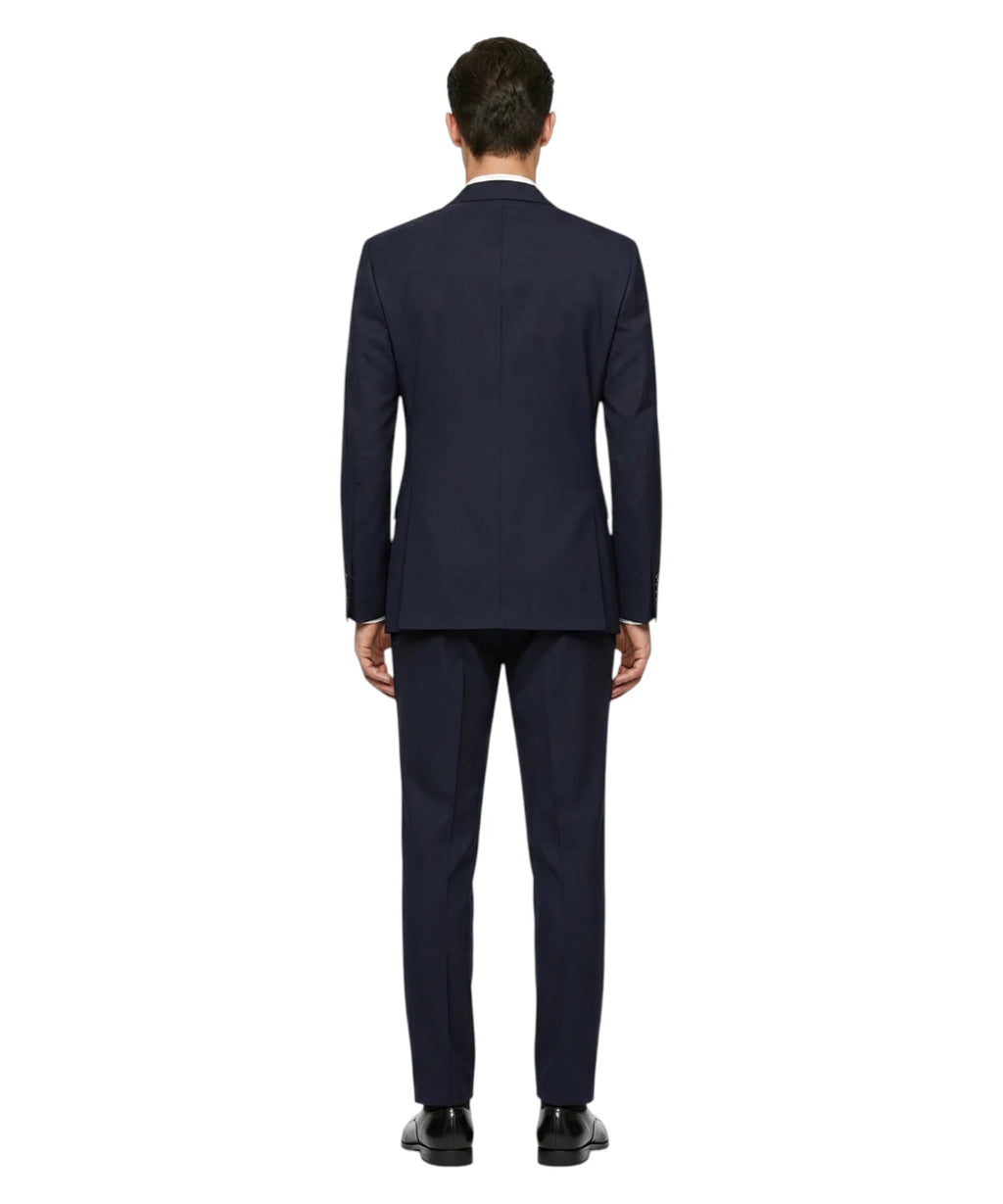 Blauw driedelig smokingpak - elegantie en comfort