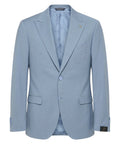 Abito Uomo Azzurro Slim Fit in Fresco Lana Stretch
