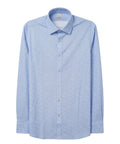 Herreskjorte i nylon stretch med linnedlook