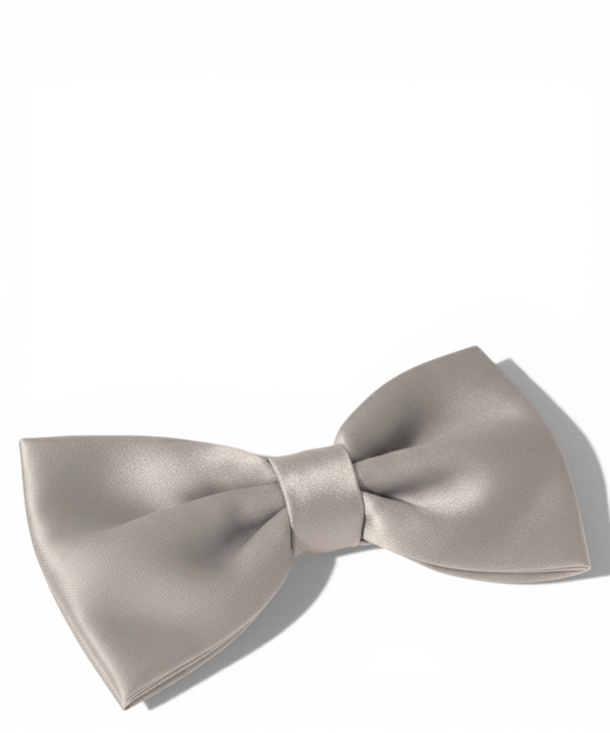 Papillon Satin Grigio Classico per Occasioni Eleganti
