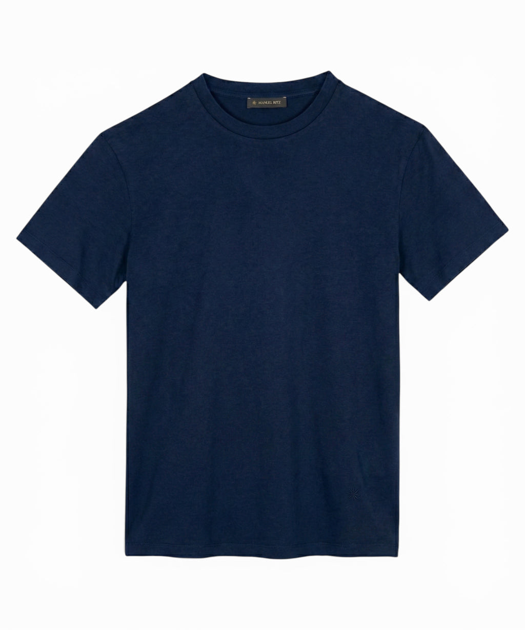 Men's Cotton Crew Neck T-Shirt by Manuel Ritz