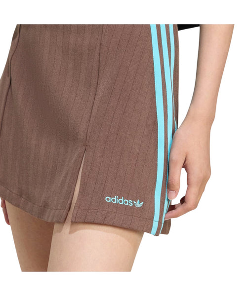 Adidas Originals Gonna Sartoriale in Spina di Pesce