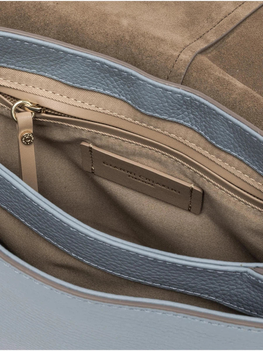 Borsa Helena Round in Pelle Martellata small-Borse a spalla-Gianni Chiarini-Vittorio Citro Boutique