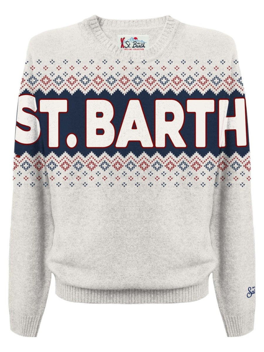 Maglia con scritta S.Barth-Mc2 Saint Barth-Maglieria-Vittorio Citro Boutique