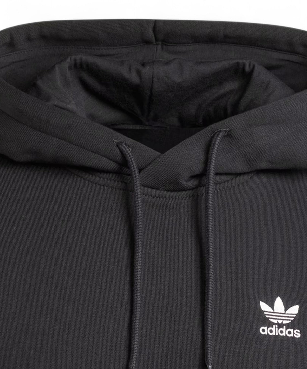 Adidas Trefoil Essentials Felpa con Cappuccio in Cotone Felpato-Felpe-Adidas Originals-Vittorio Citro Boutique