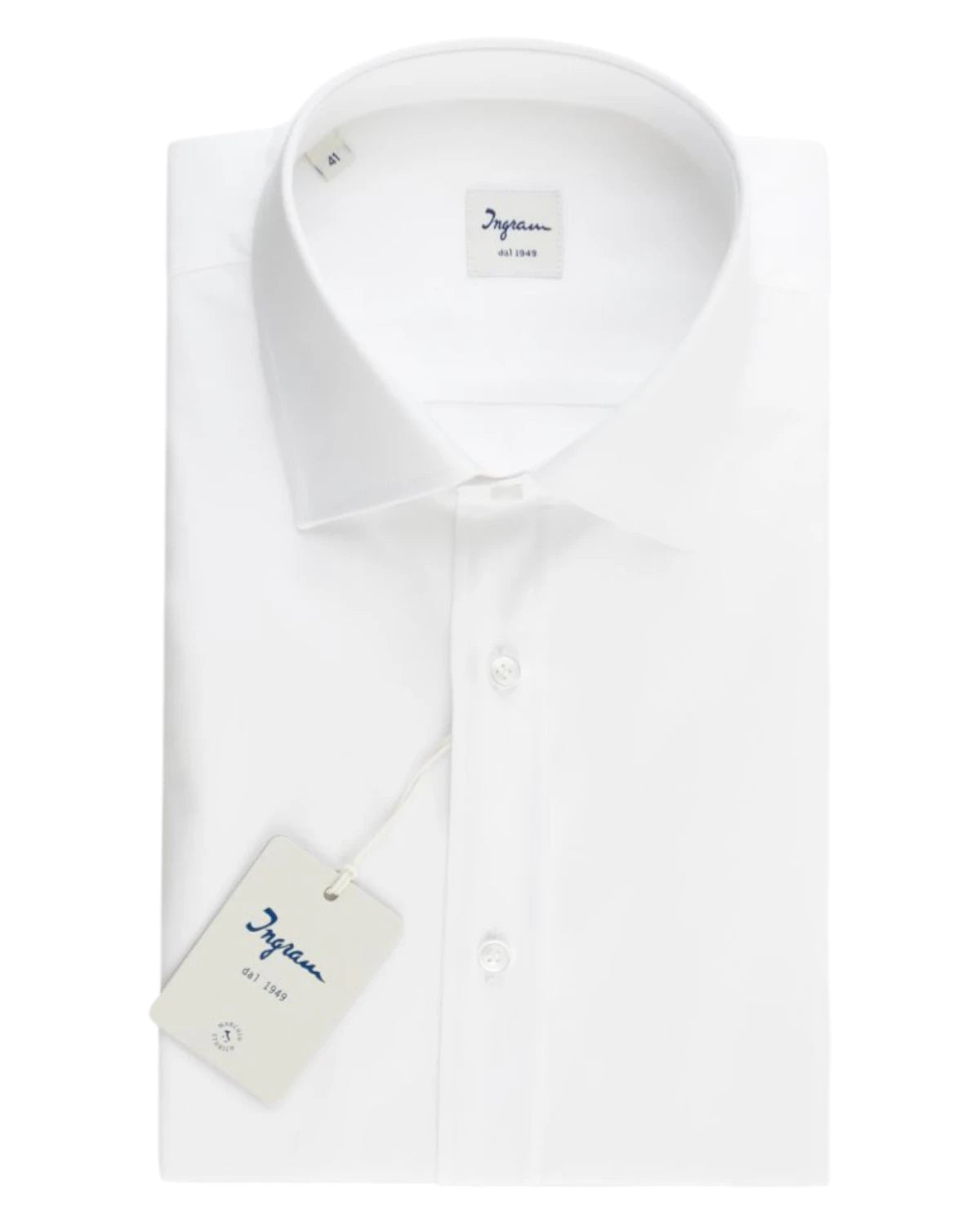 Men's White Slim Fit Shirt Ingram Dynamo Technical