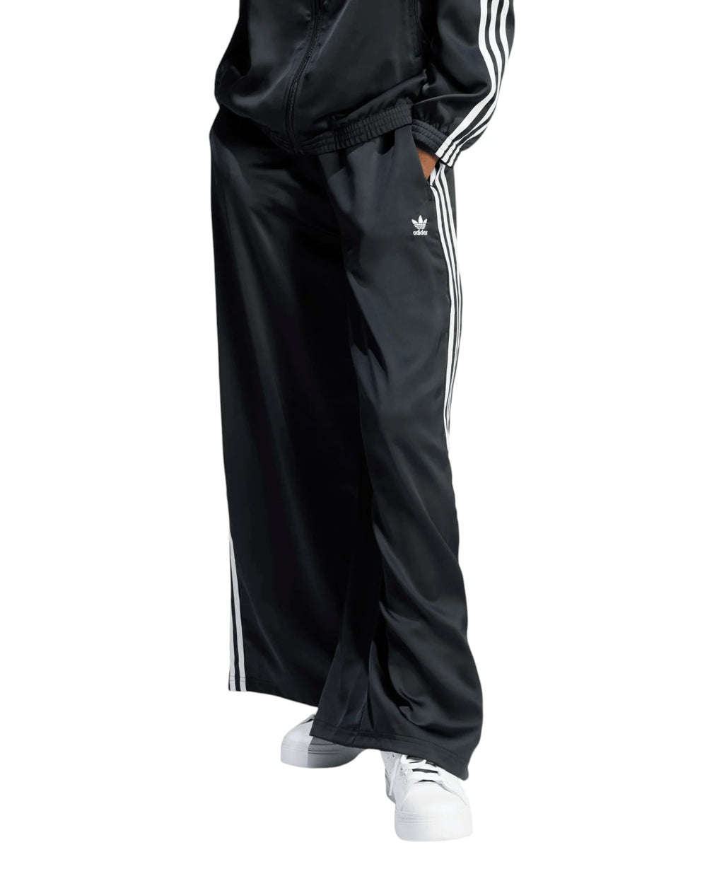 adidas satin wide-leg track pants for a modern look