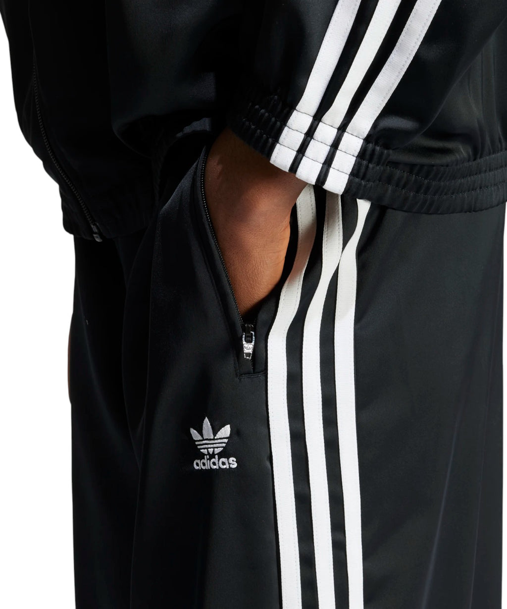 adidas satin wide-leg track pants for a modern look