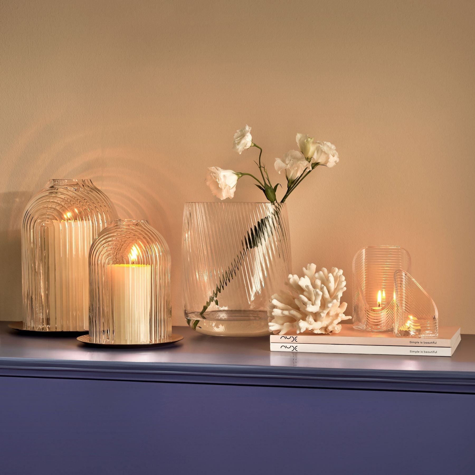 Opti Vase Tall-NUDE EU-Vasi-Vittorio Citro Boutique