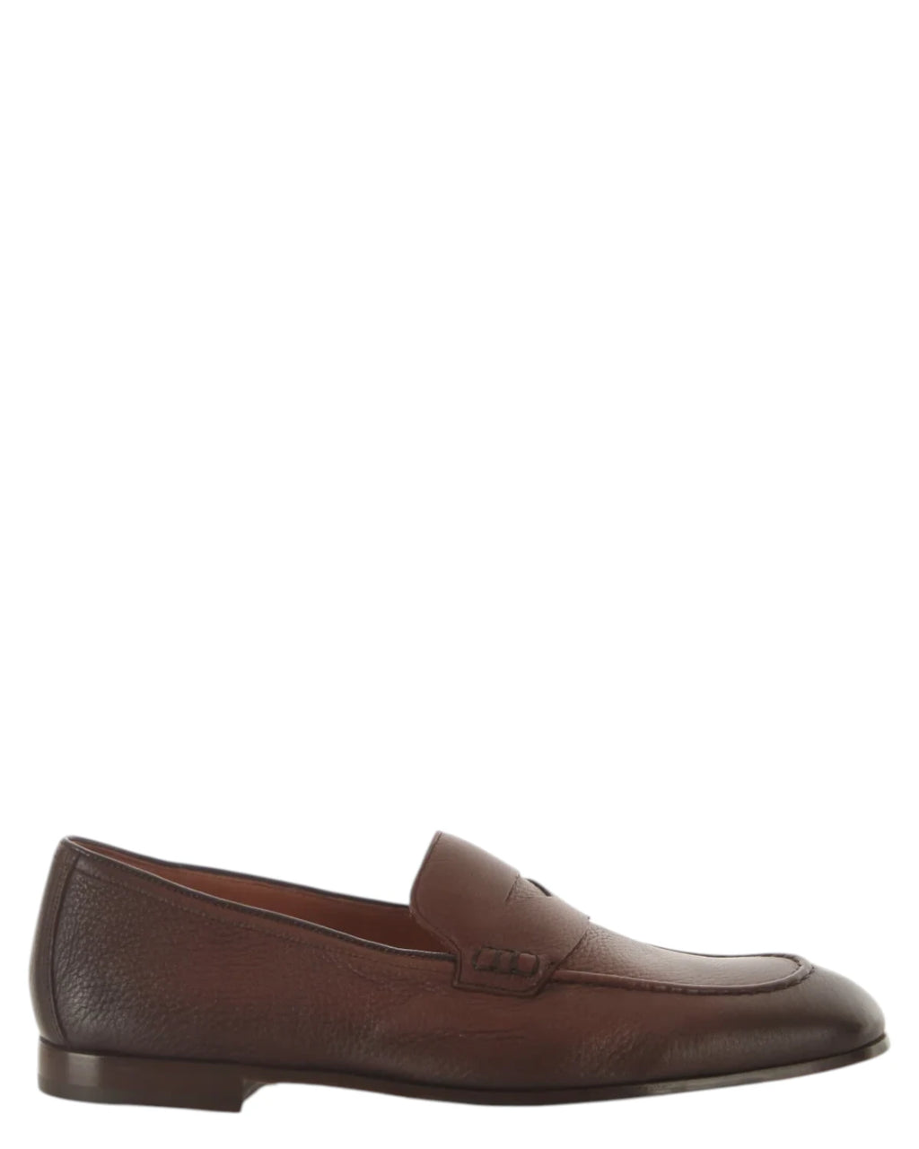 Men's Hammered Leather Penny Loafers – Elegant Made in Italy