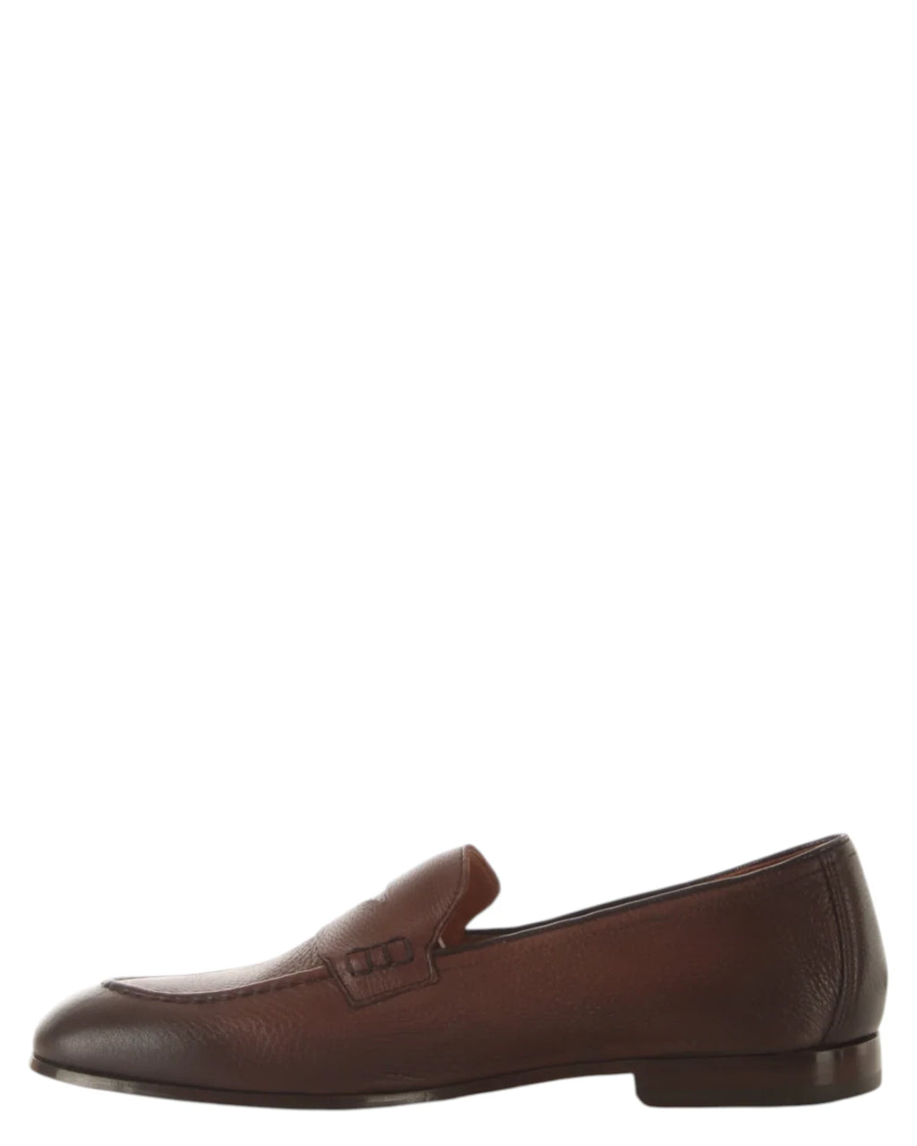 Men's Hammered Leather Penny Loafers – Elegant Made in Italy