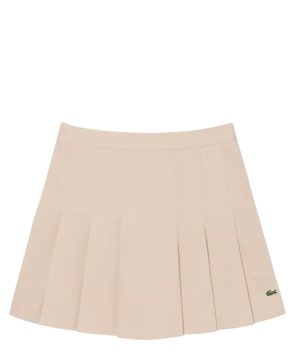 Gonna Corta Plissettata Lacoste in Cotone Elasticizzato