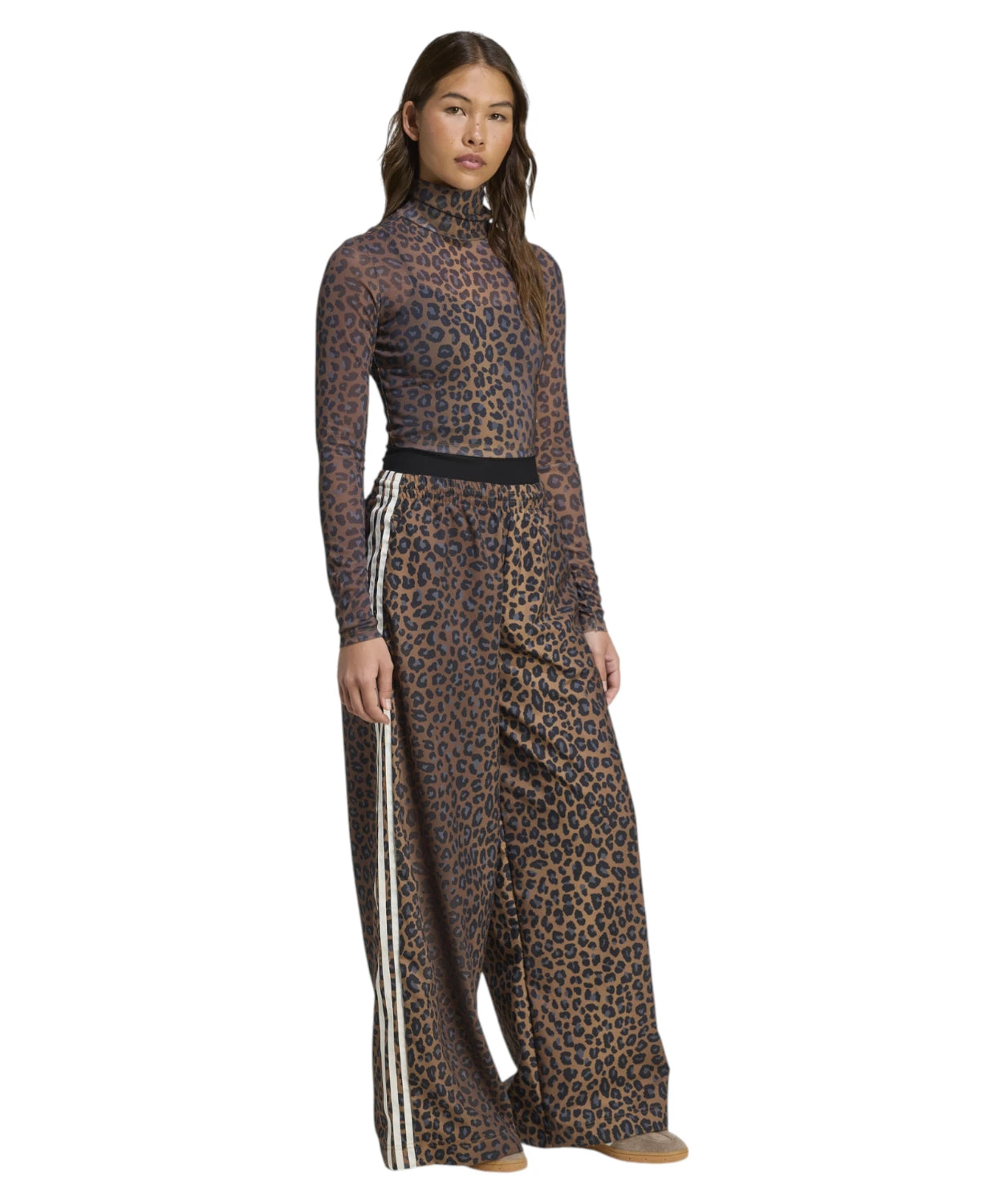 Top Corto Leopardato a Maniche Lunghe-Adidas Originals-Maglieria-Vittorio Citro Boutique
