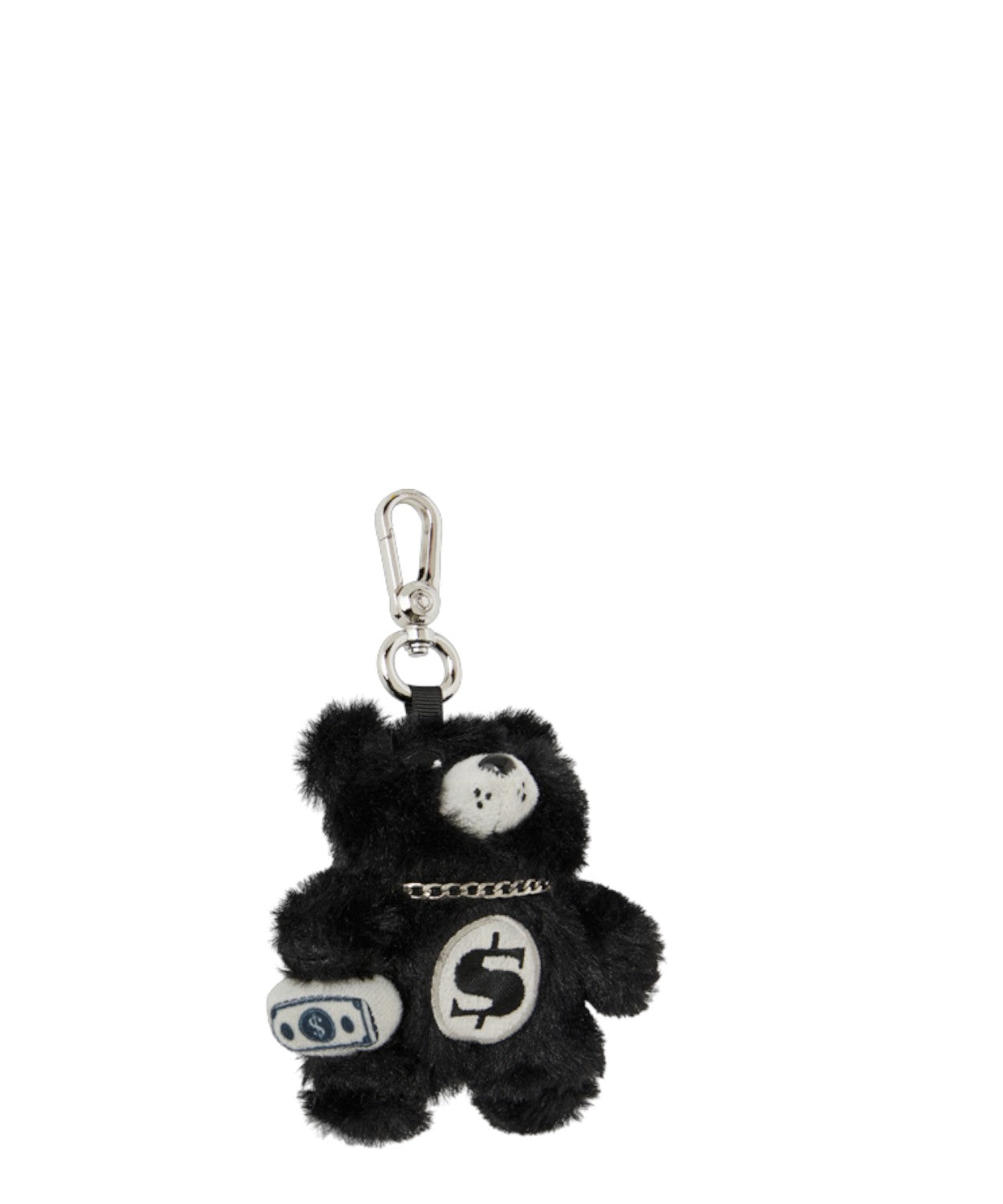 Sprayground Fur Cray Black Bear Cub Keychain