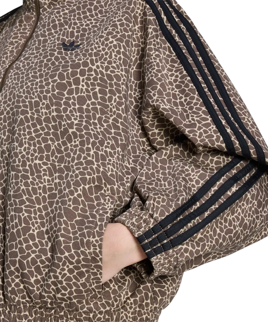 adidas Originals Firebird Oversized Animal Print Track Jacket