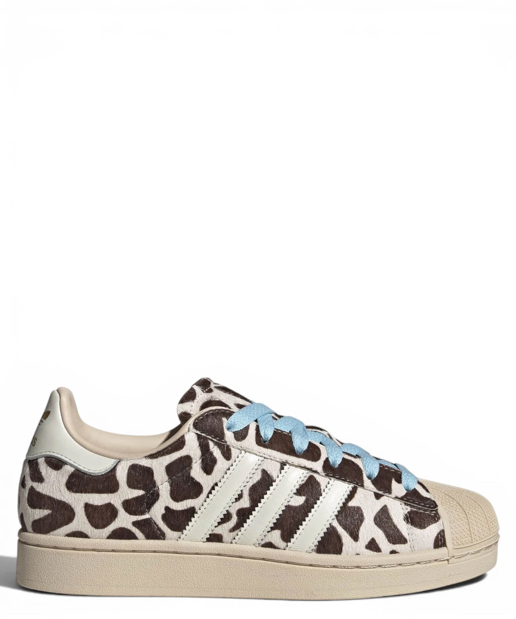 Adidas Superstar II Sneakers with Cow Print