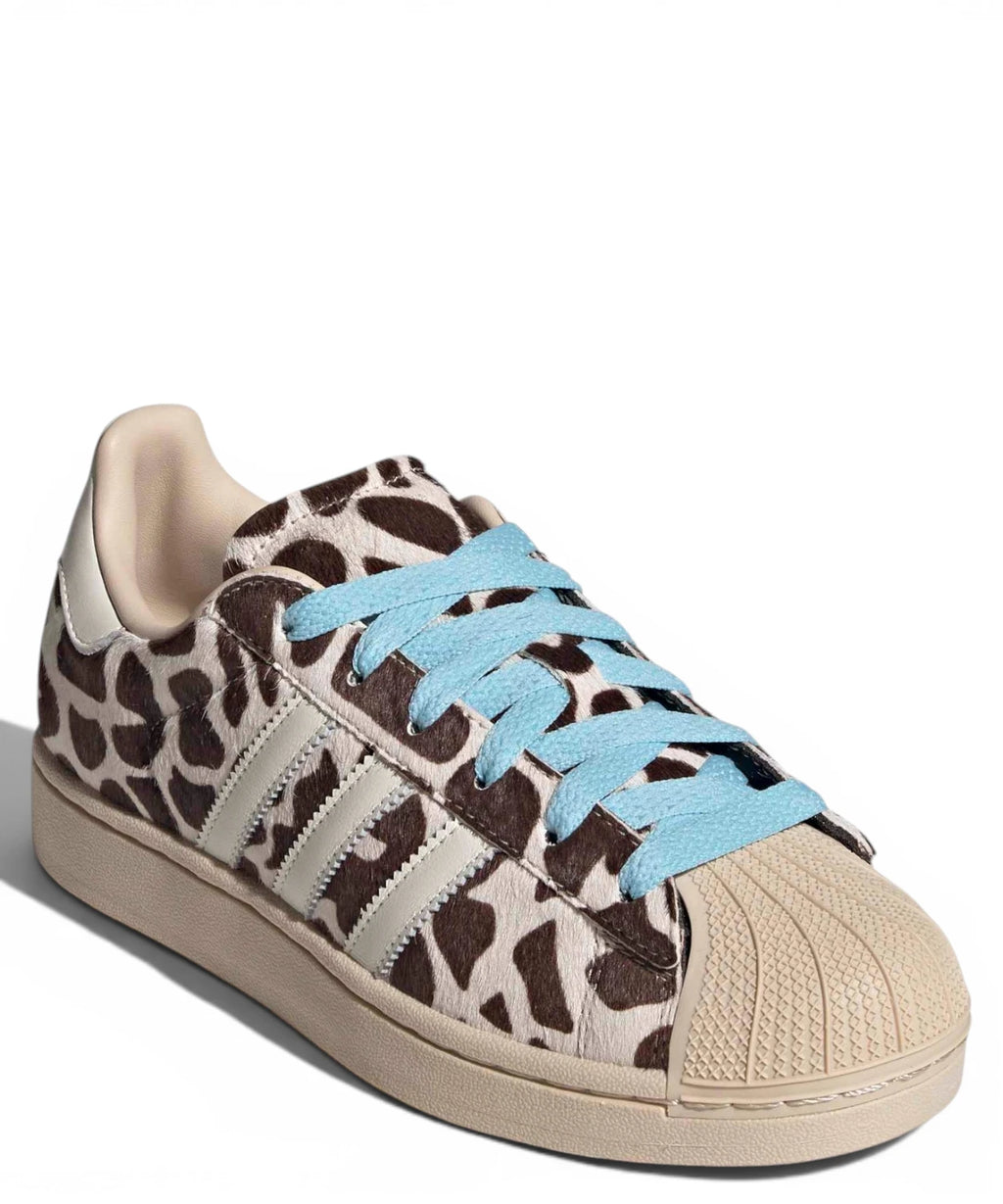 Adidas Superstar II Sneakers with Cow Print